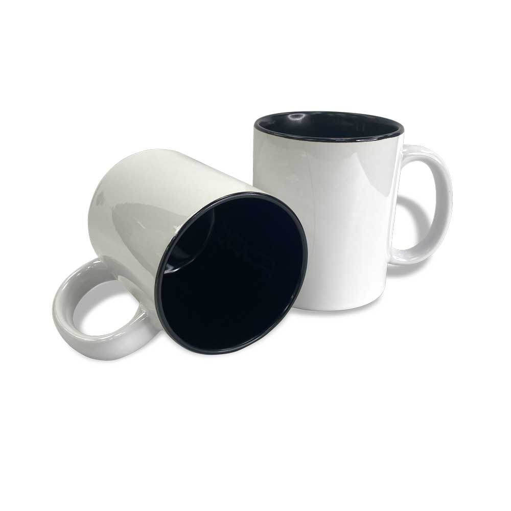 11oz Black Two Tone Ceramic Sublimation Coffee Mug Questions & Answers
