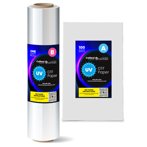 100 Package of UV Adhesion 'A' Sheets & 1 Roll of UV 'B' Transfer Paper Questions & Answers