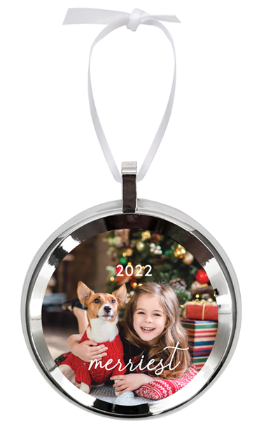 Round Framed Ornament w/ Aluminum Insert & Ribbon Questions & Answers