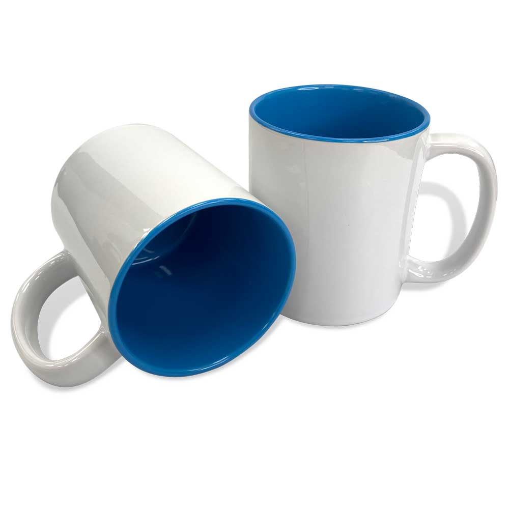 11oz Light Blue Two Tone Ceramic Sublimation Coffee Mug Questions & Answers