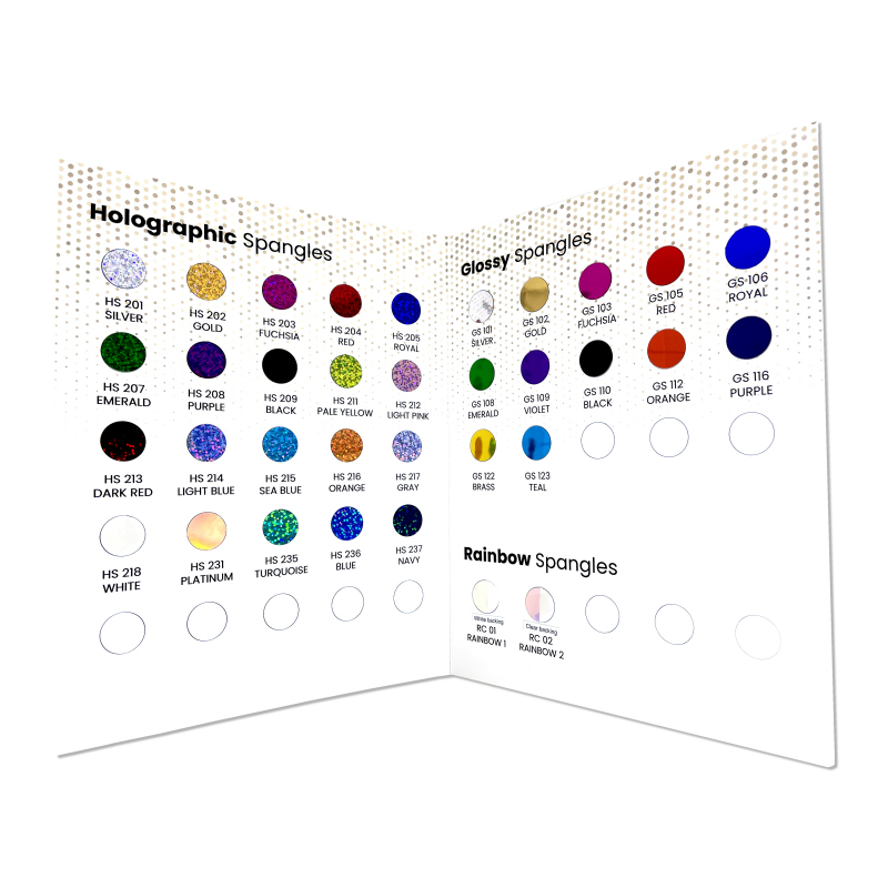 Why does the ProSpangle chart not include all of the available colors?