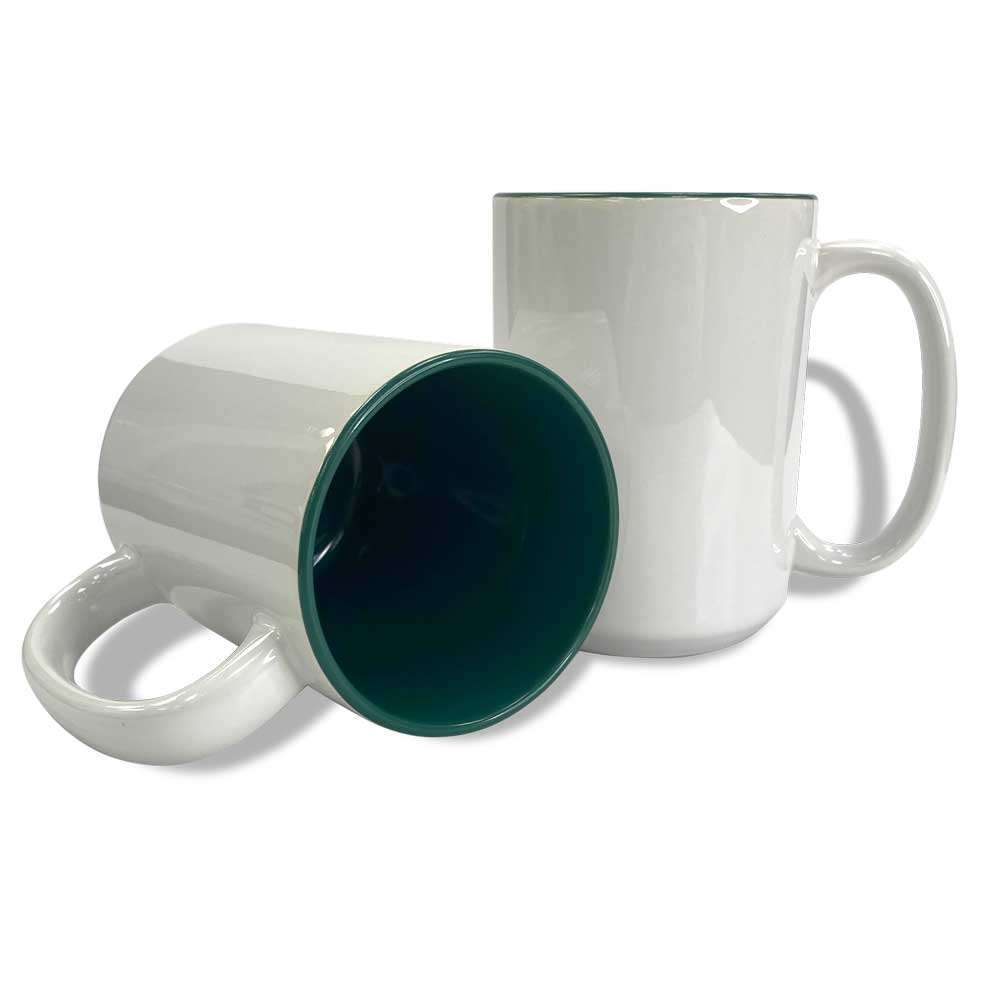 15oz Green Two Tone Ceramic Sublimation Coffee Mug Questions & Answers